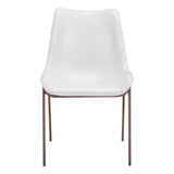 ZUO Magnus Dining Chair (Set of 2) White & Walnut