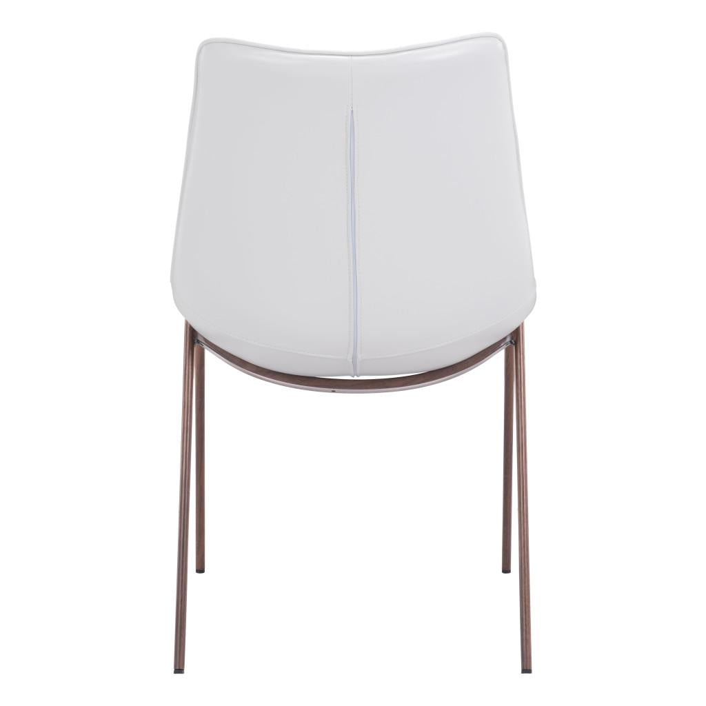ZUO Magnus Dining Chair (Set of 2) White & Walnut