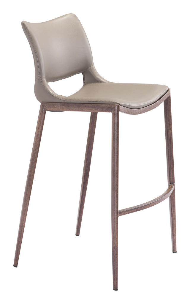 ZUO Ace Barstool (Set of 2) Brown & Walnut