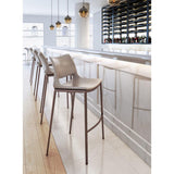 ZUO Ace Barstool (Set of 2) Brown & Walnut