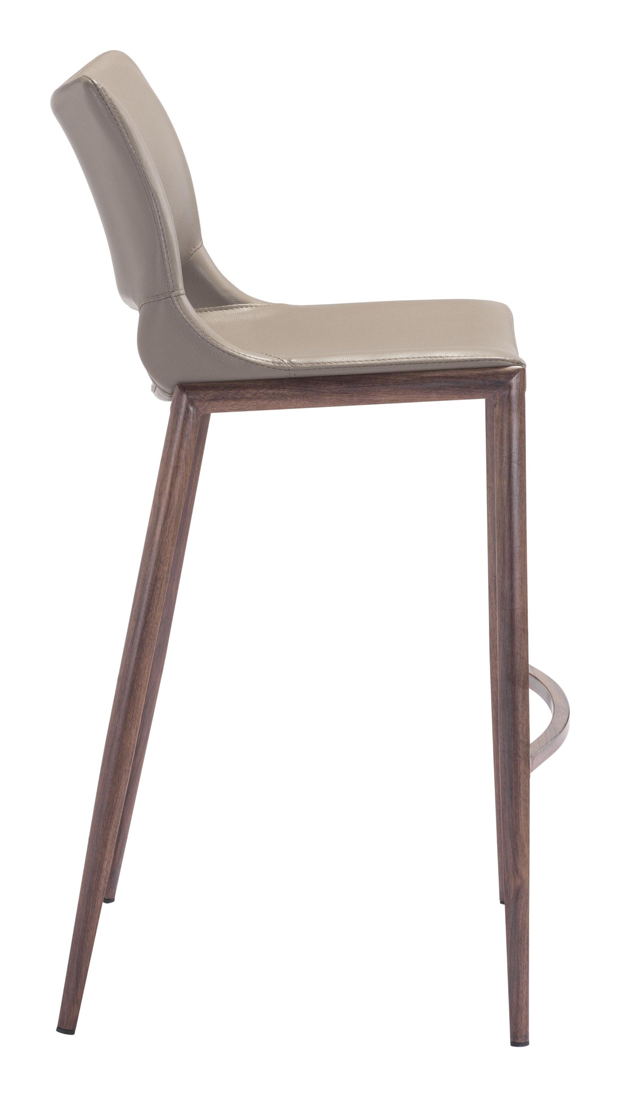 ZUO Ace Barstool (Set of 2) Brown & Walnut