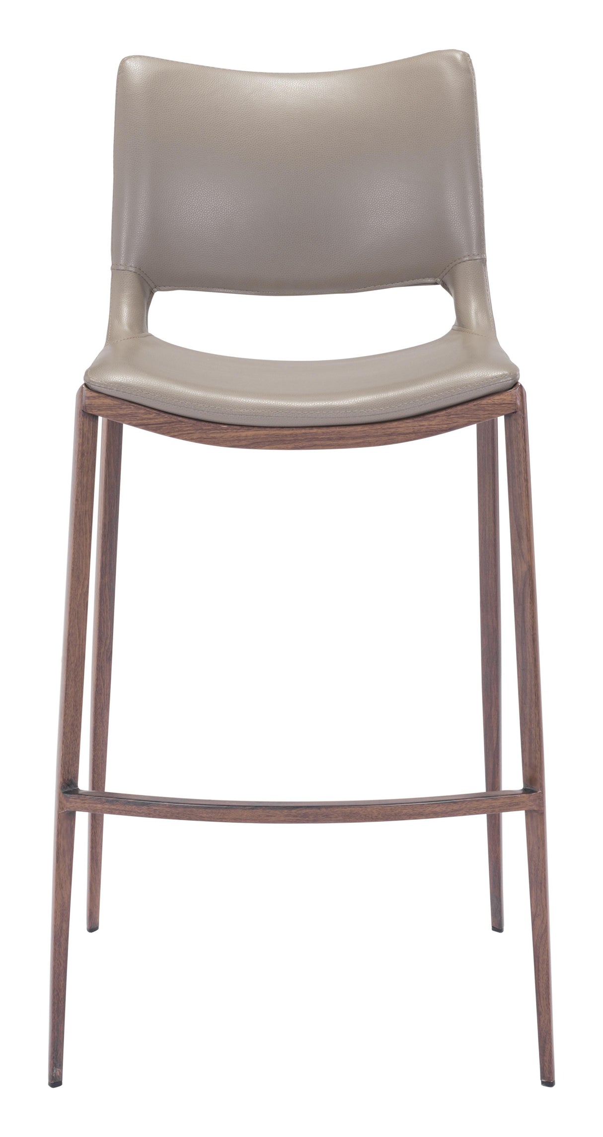 ZUO Ace Barstool (Set of 2) Brown & Walnut