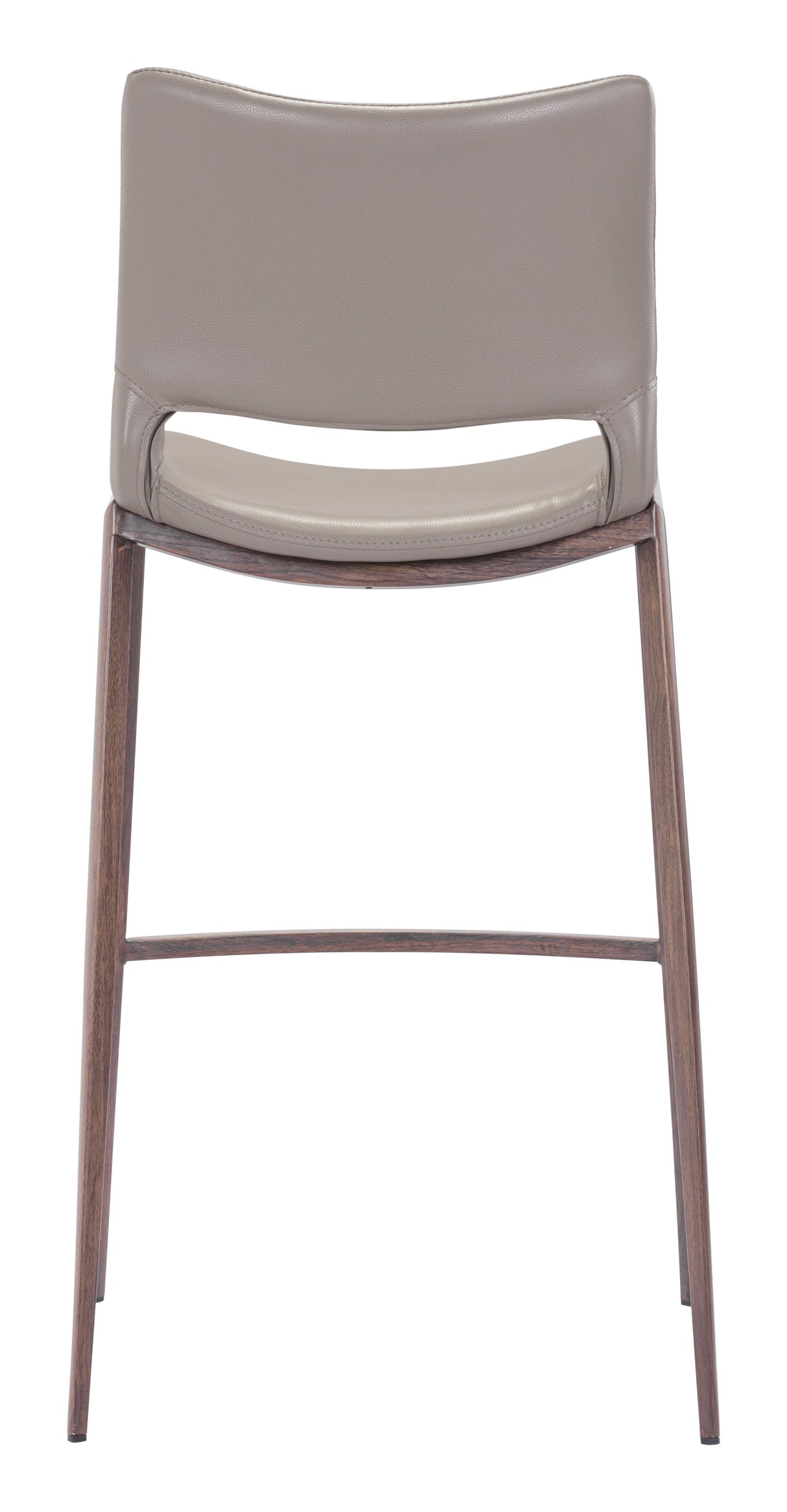 ZUO Ace Barstool (Set of 2) Brown & Walnut