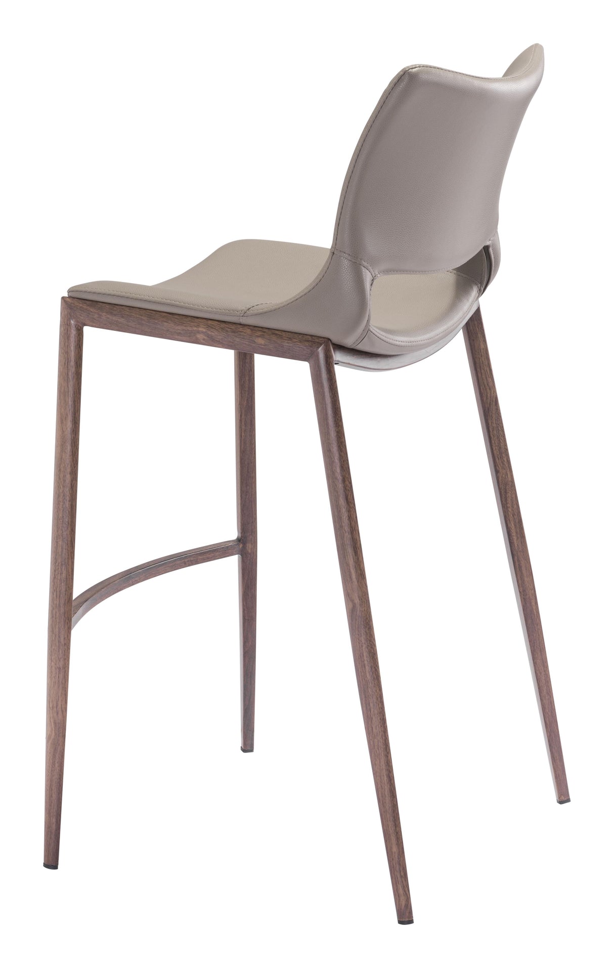 ZUO Ace Barstool (Set of 2) Brown & Walnut