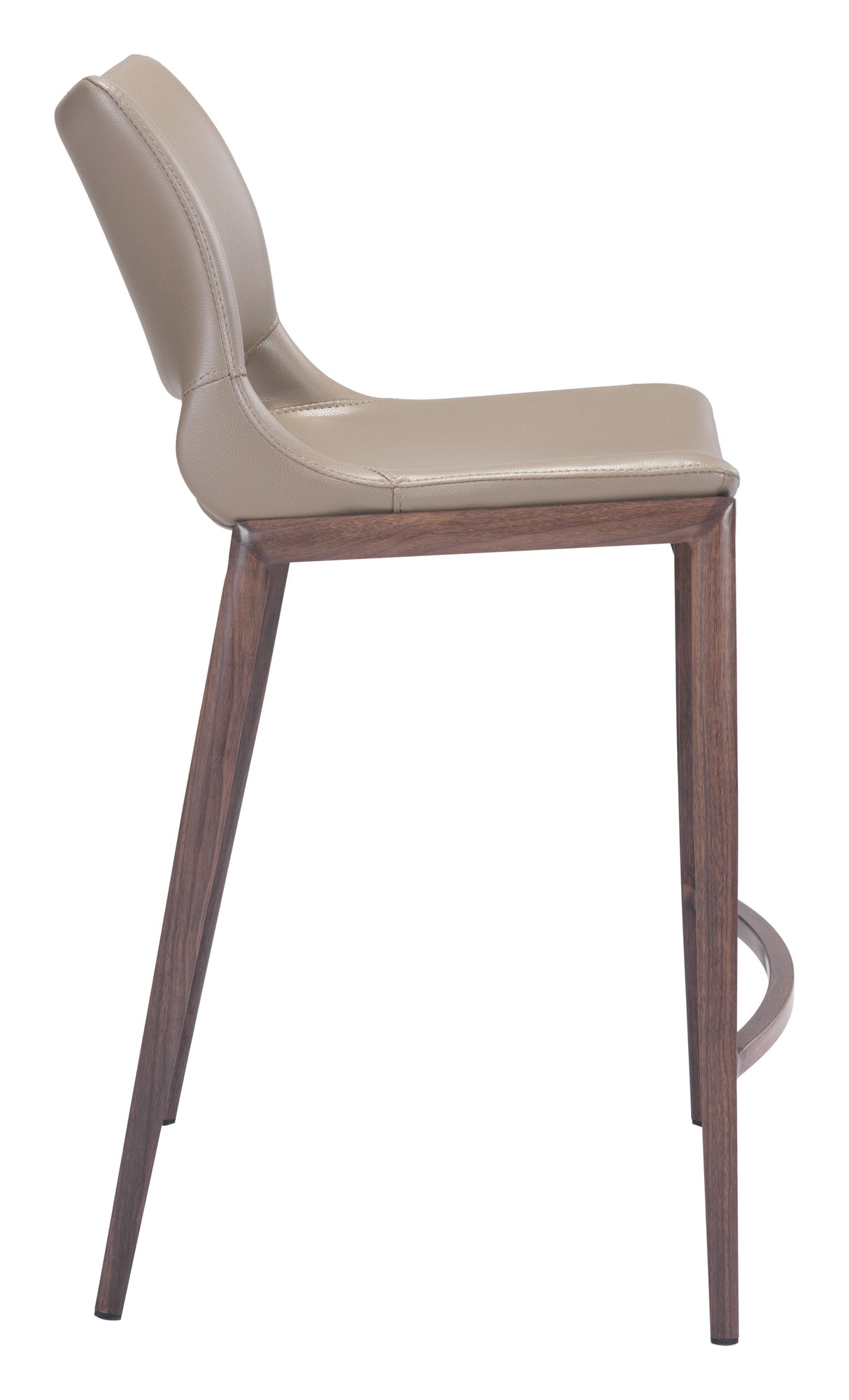 ZUO Ace Counter Stool (Set of 2) Brown & Walnut
