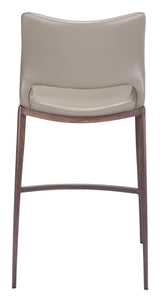 ZUO Ace Counter Stool (Set of 2) Brown & Walnut
