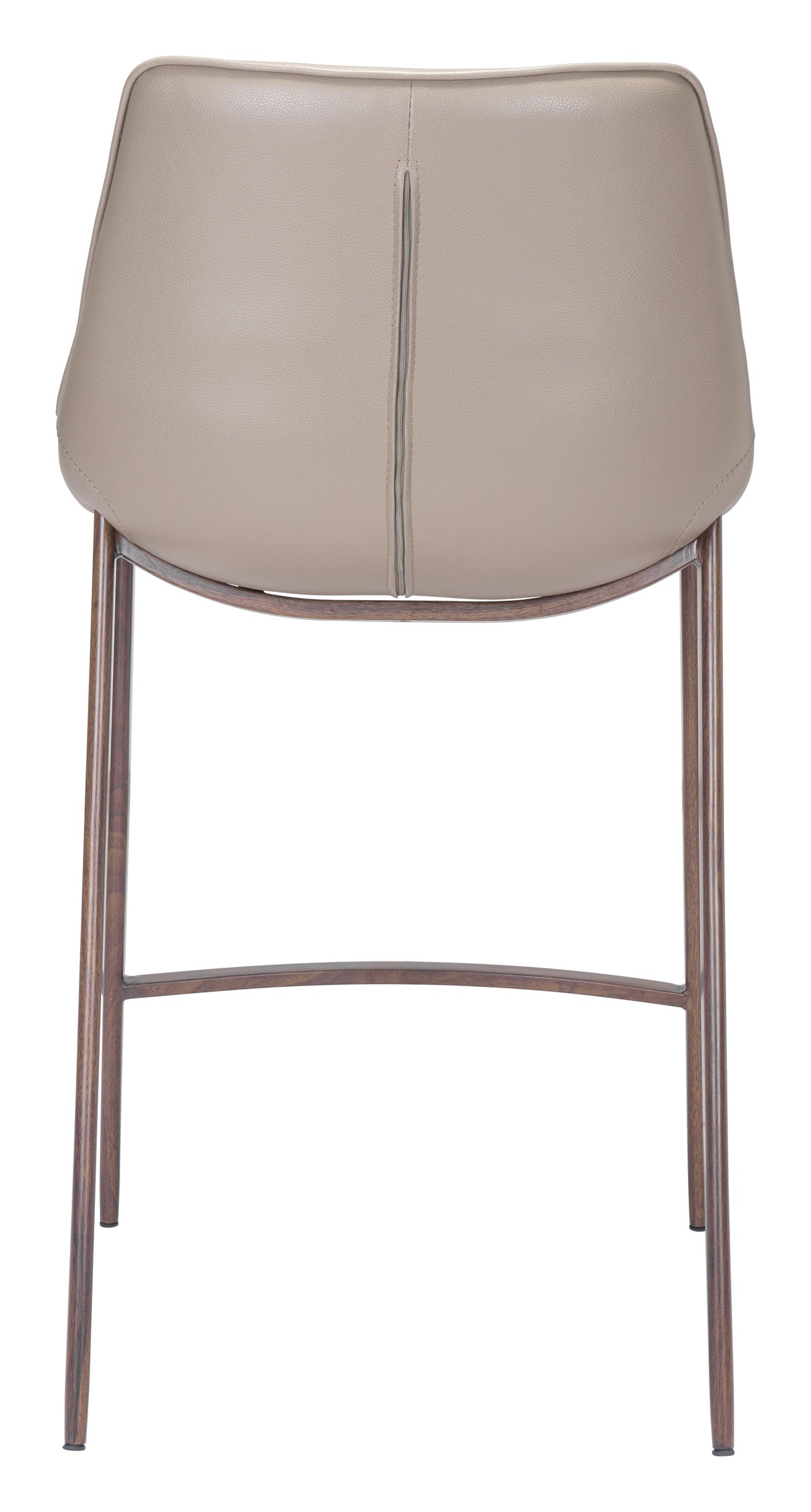ZUO Magnus Counter Stool (Set of 2) Brown & Walnut