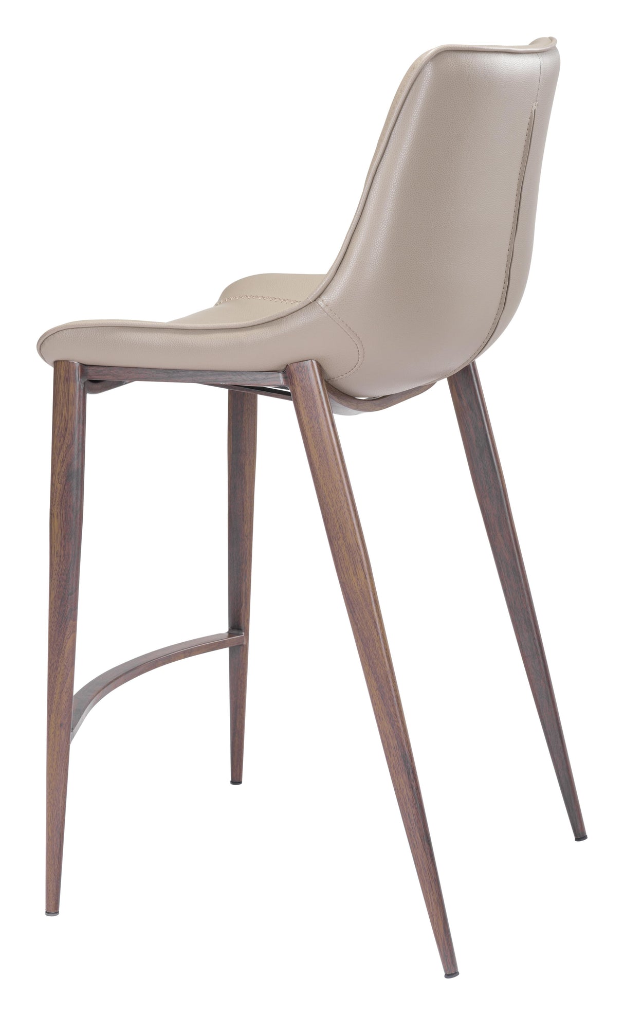 ZUO Magnus Counter Stool (Set of 2) Brown & Walnut