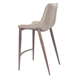 ZUO Magnus Counter Stool (Set of 2) Brown & Walnut