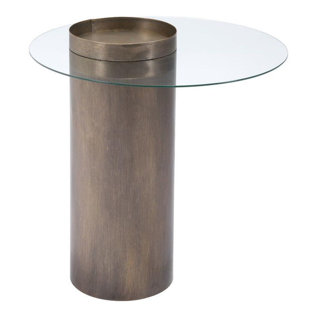 ZUO Emi End Table Antique Bronze