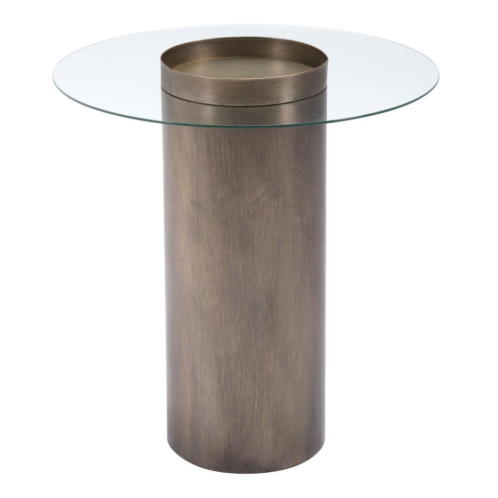 ZUO Emi End Table Antique Bronze