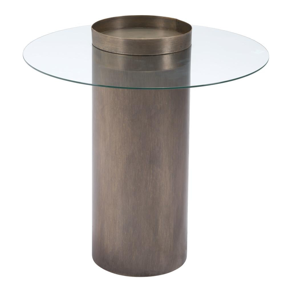 ZUO Emi End Table Antique Bronze