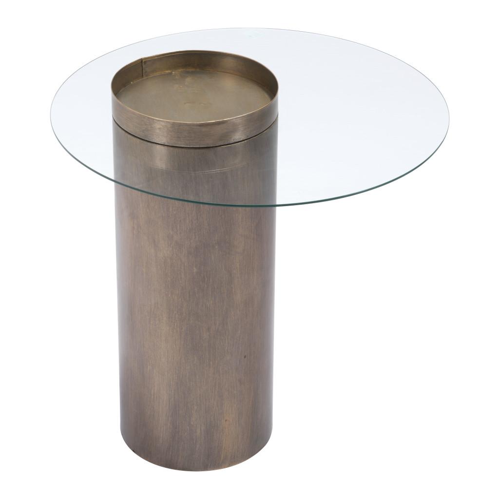 ZUO Emi End Table Antique Bronze