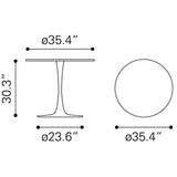 ZUO Opus Dining Table White