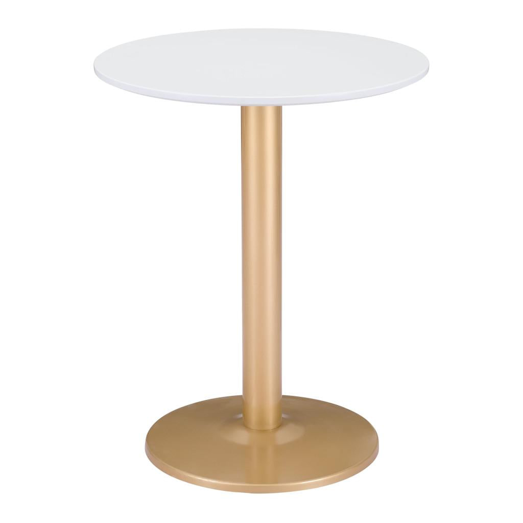 ZUO Alto Bistro Table White & Gold
