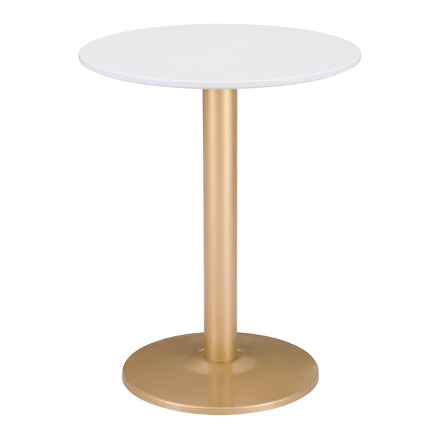 ZUO Alto Bistro Table White & Gold