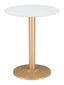 ZUO Alto Bistro Table White & Gold