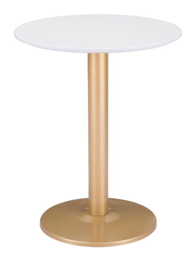 ZUO Alto Bistro Table White & Gold