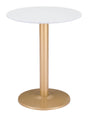 ZUO Alto Bistro Table White & Gold