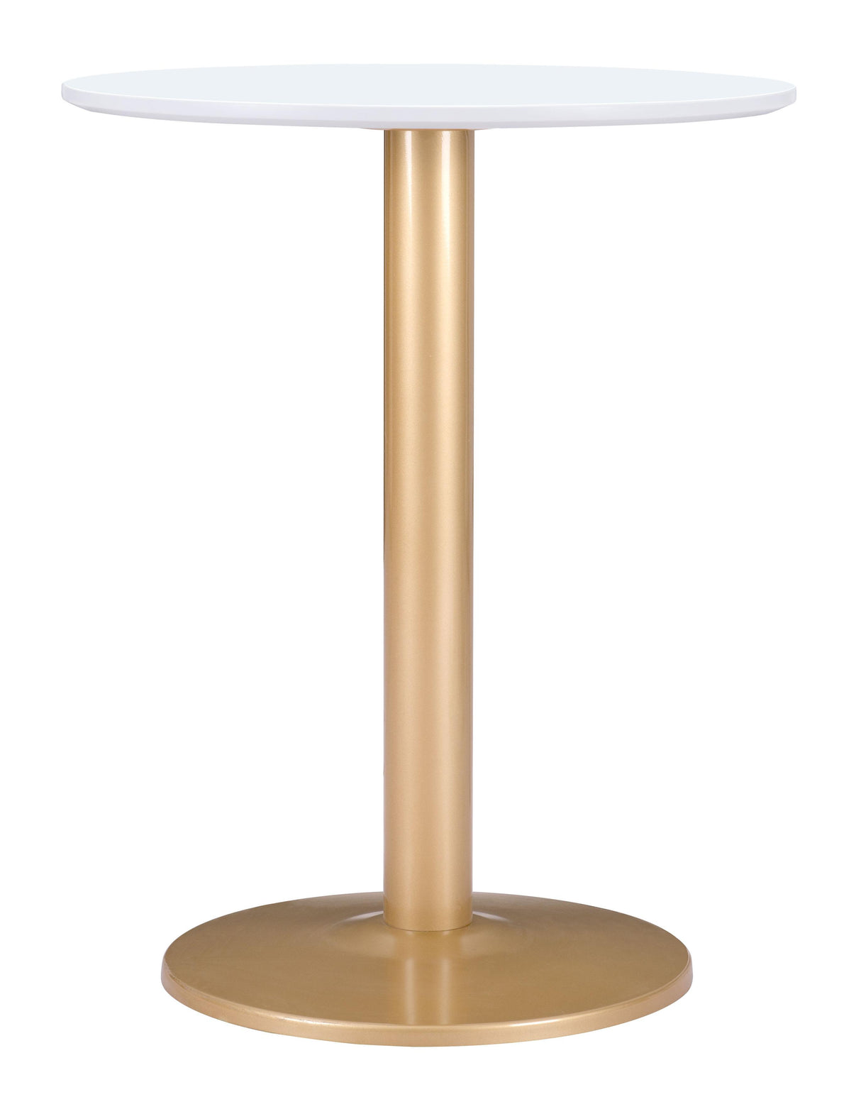 ZUO Alto Bistro Table White & Gold