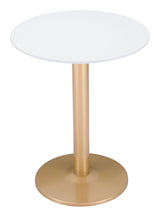 ZUO Alto Bistro Table White & Gold