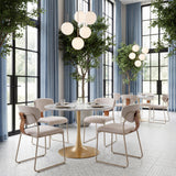 ZUO Opus Dining Table White & Gold