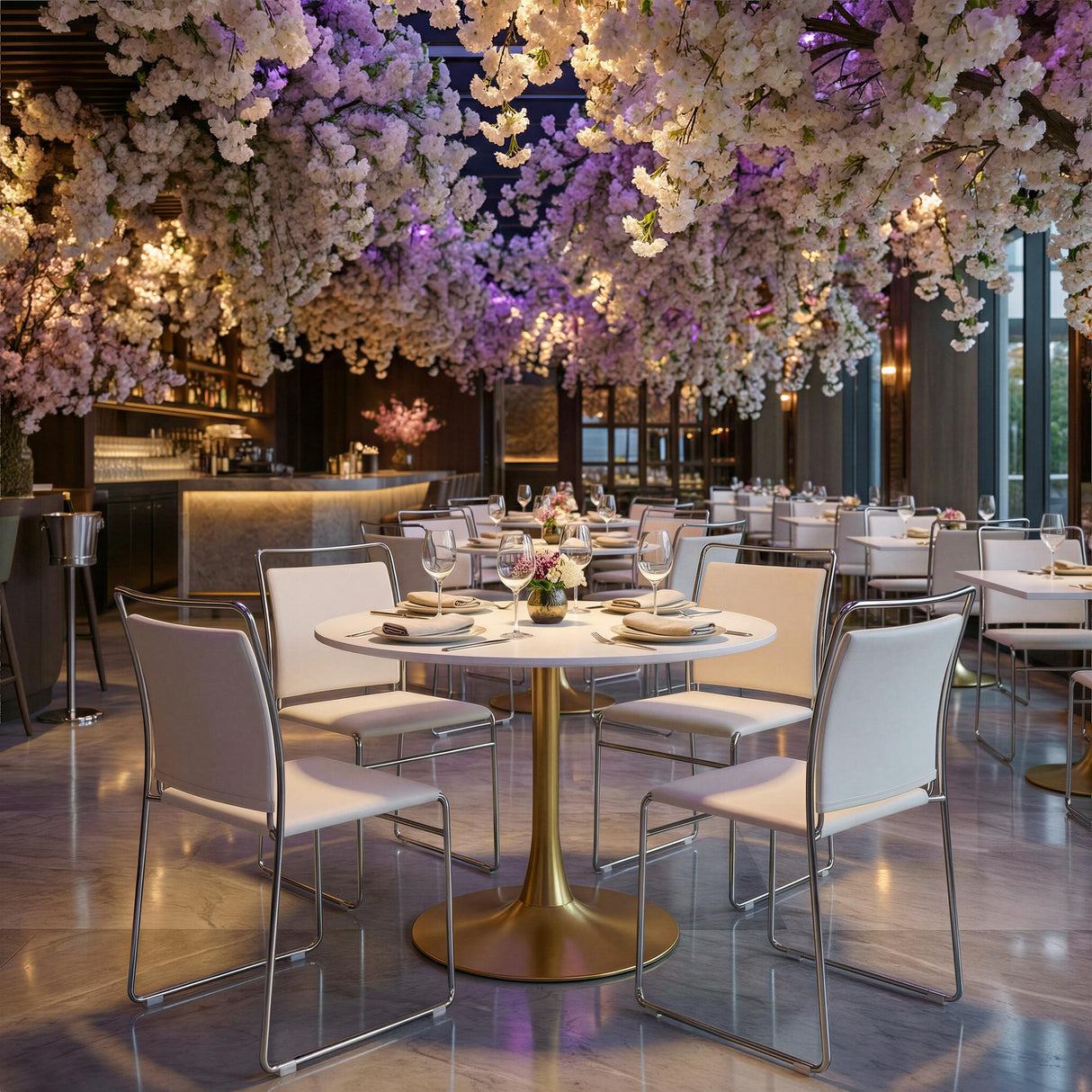 ZUO Opus Dining Table White & Gold