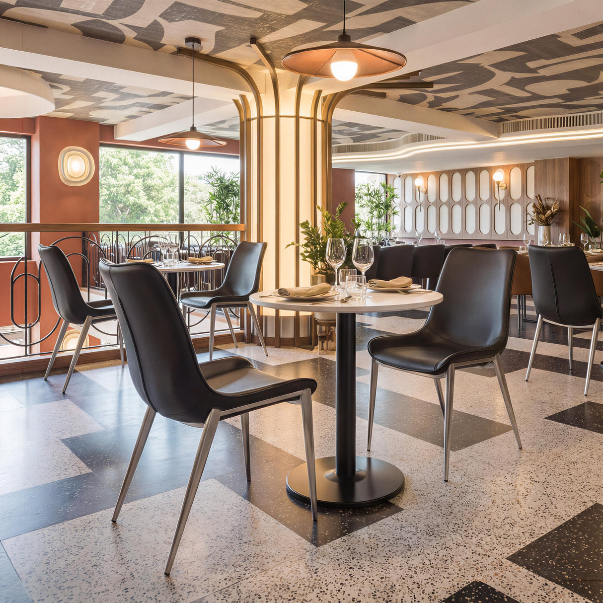 ZUO Alto Bistro Table White & Black