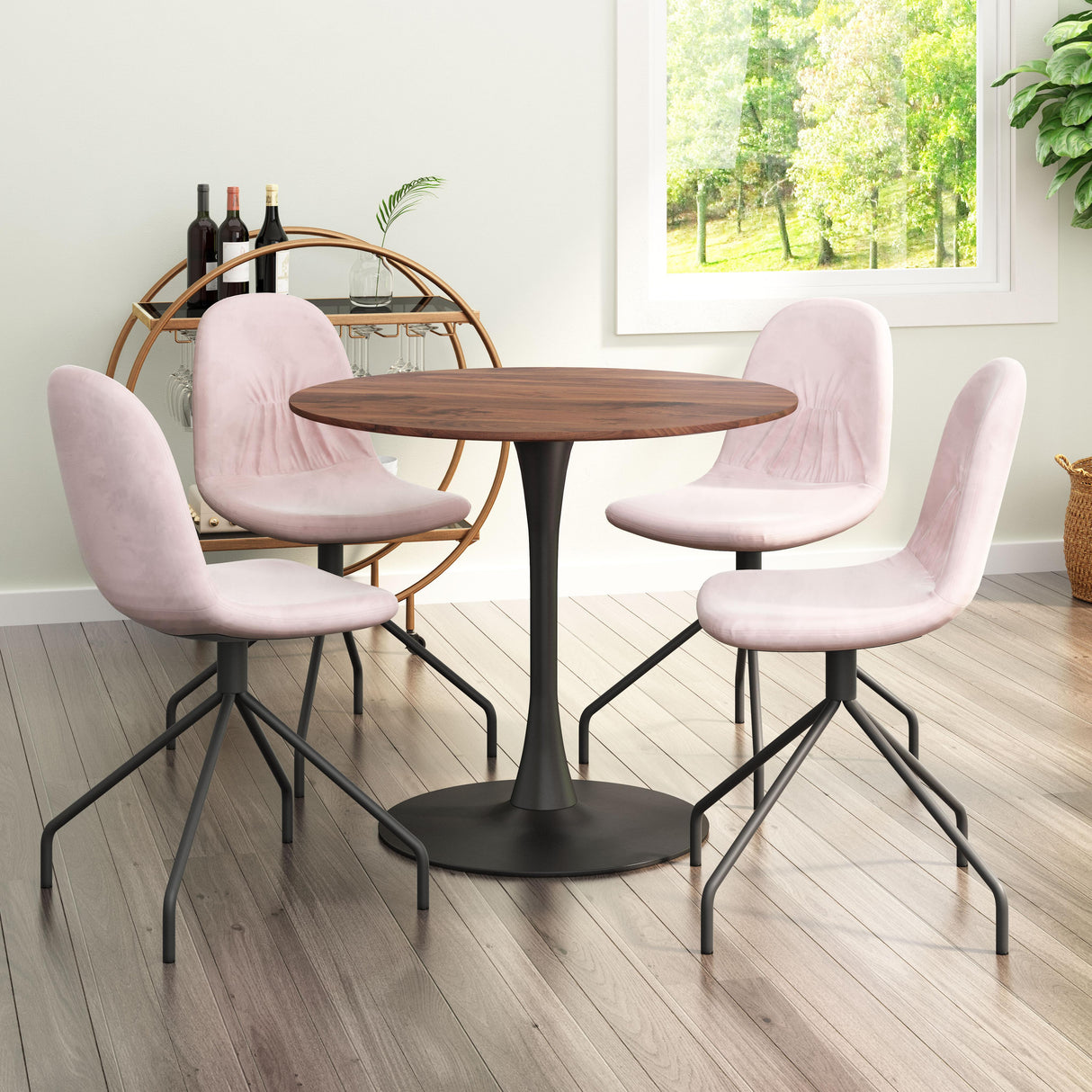 ZUO Opus Dining Table Brown & Black