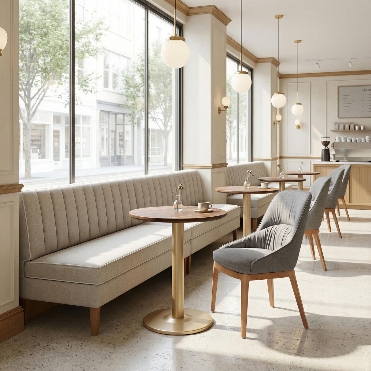 ZUO Alto Bistro Table Brown & Gold