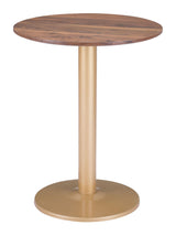 ZUO Alto Bistro Table Brown & Gold