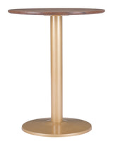 ZUO Alto Bistro Table Brown & Gold