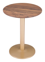 ZUO Alto Bistro Table Brown & Gold