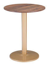 ZUO Alto Bistro Table Brown & Gold