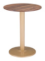 ZUO Alto Bistro Table Brown & Gold