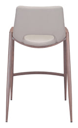 ZUO Desi Counter Stool (Set of 2) Beige & Walnut