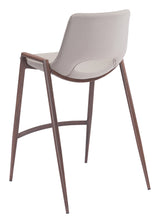 ZUO Desi Counter Stool (Set of 2) Beige & Walnut