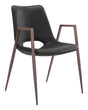 ZUO Desi Dining Chair (Set of 2) Black & Walnut