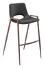 ZUO Desi Barstool (Set of 2) Black & Walnut