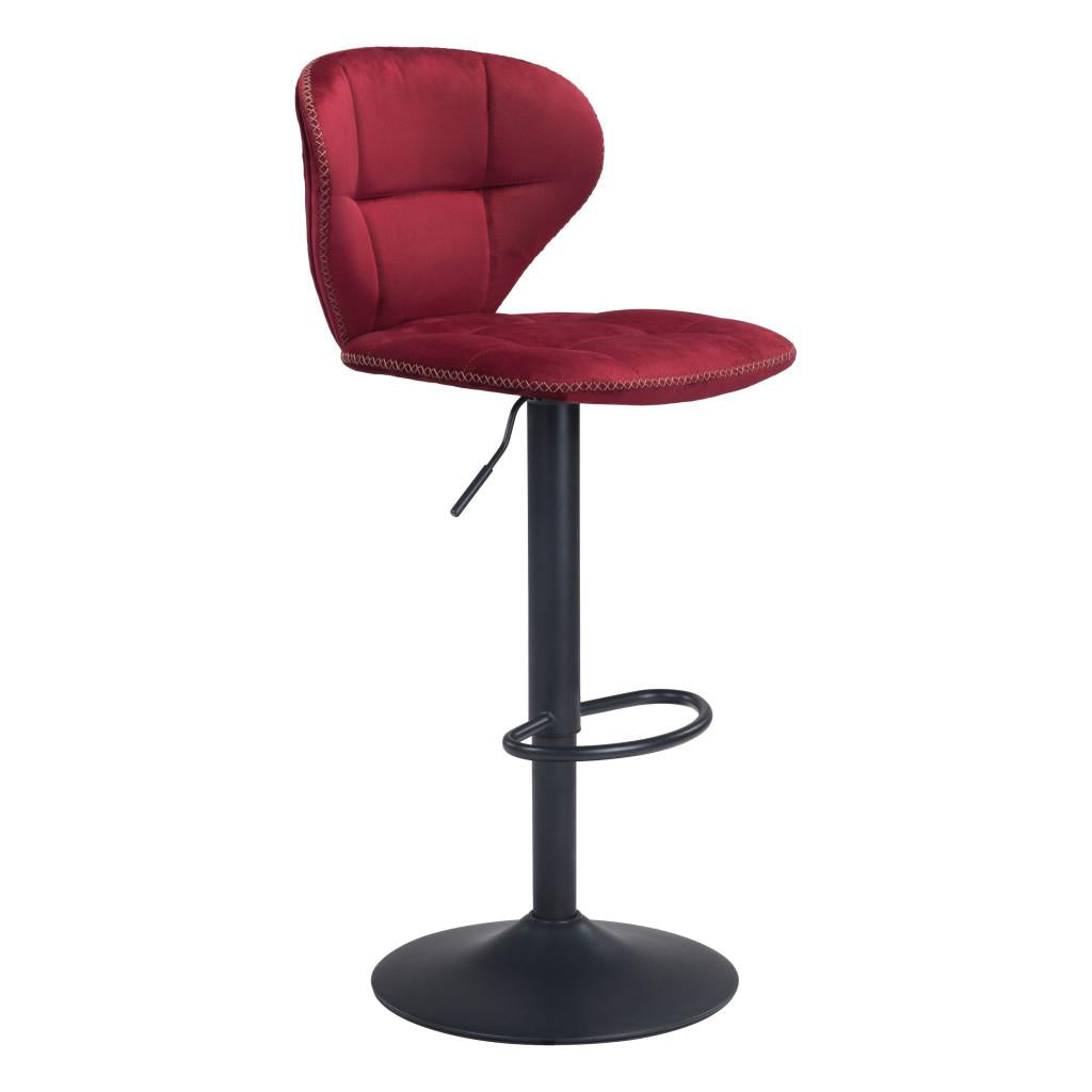 ZUO Salem Barstool Red