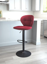 ZUO Salem Barstool Red