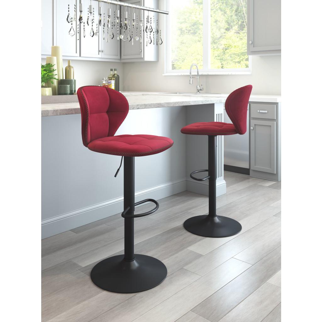 ZUO Salem Barstool Red