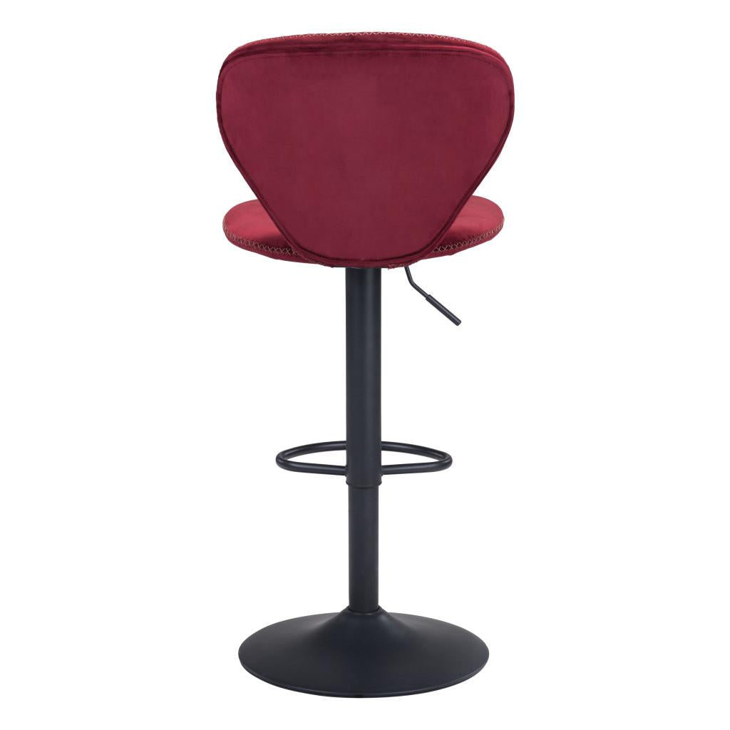 ZUO Salem Barstool Red