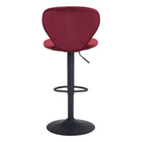 ZUO Salem Barstool Red