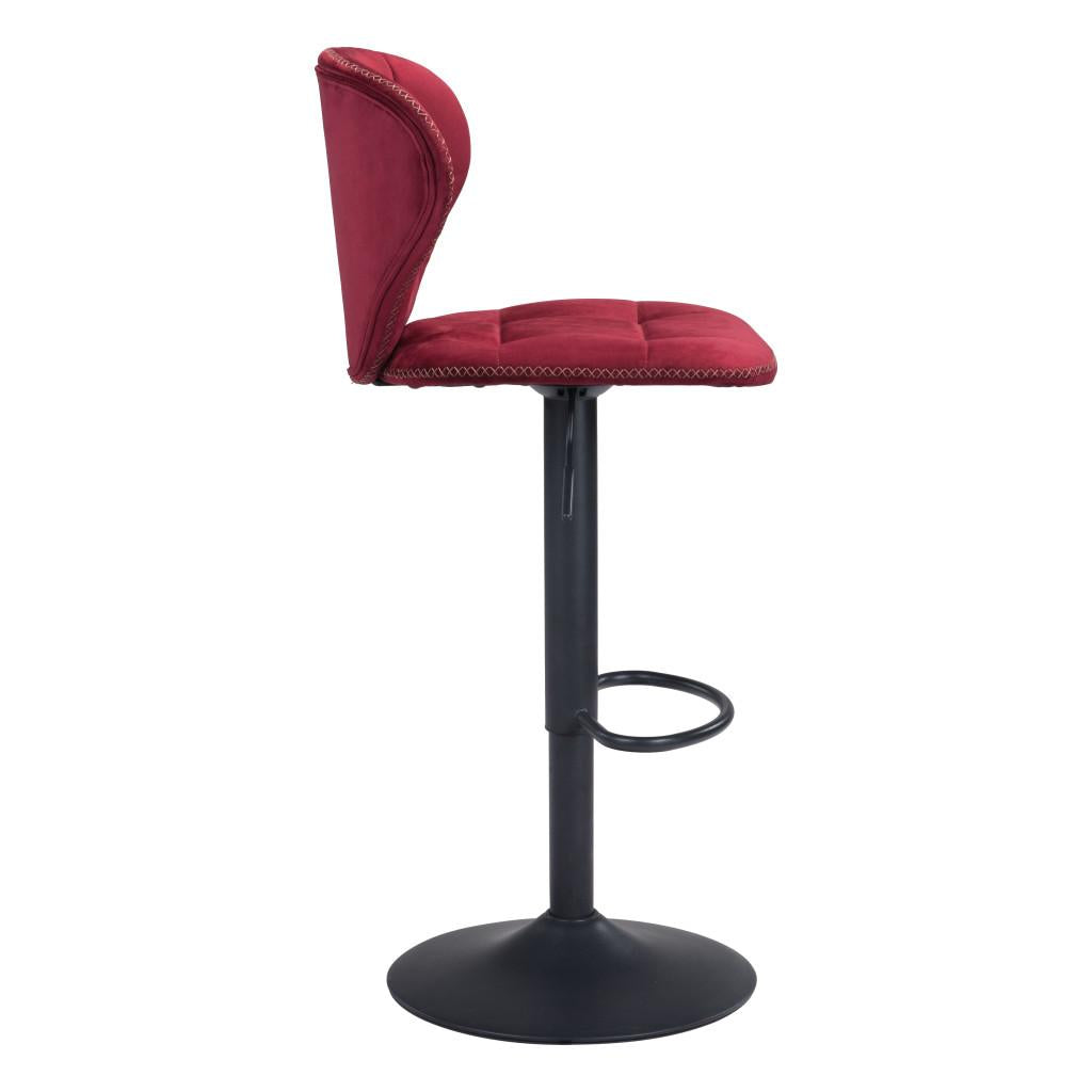 ZUO Salem Barstool Red