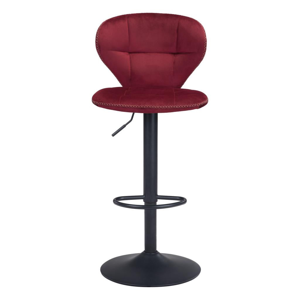 ZUO Salem Barstool Red