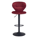 ZUO Salem Barstool Red