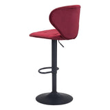 ZUO Salem Barstool Red