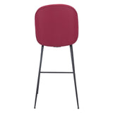 ZUO Miles Barstool Red