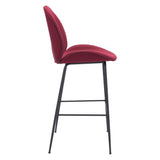 ZUO Miles Barstool Red